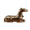 Cross-Border Small Wealth Tea Pet Brass Big Dog Ornament Chinese Style Craft Copperware Twelve Zodiac