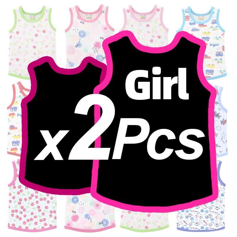 

Мальчик Девочка Малыш Летняя Майка с Принтом Без Рукавов Хлопок Весна Новорожденный Детская Одежда 2 шт. 1-5 лет 30/36 розовый