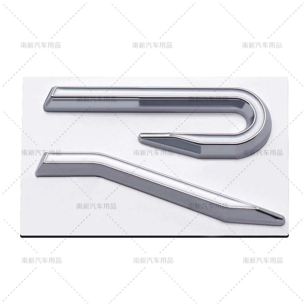 AOYES1 R Logo Emblem Car Metal Body Tail Trunk Sticker Accessories For Volkswagen VW GTI Rline Polo Golf MK8 Touareg Passat Magotan CC