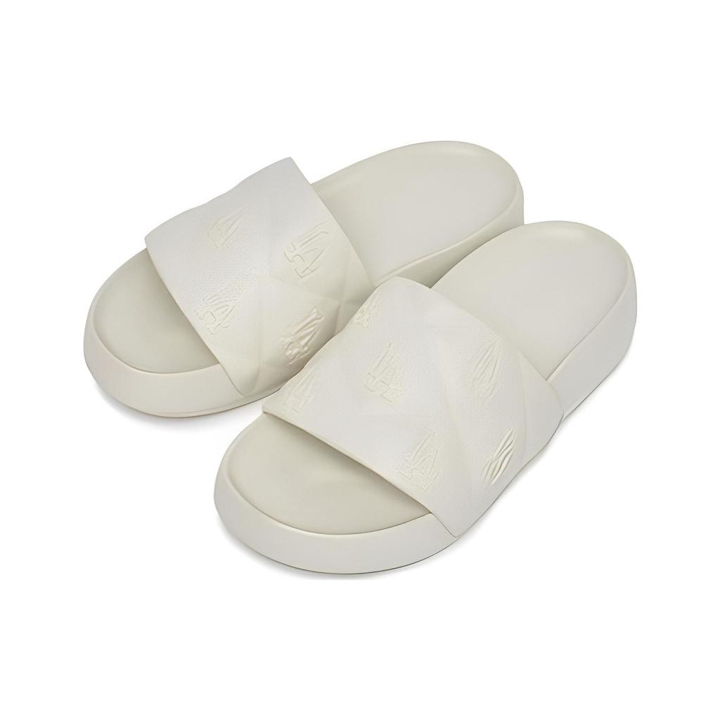 MLB Slipper Chunky Bouncer Slide Los Angeles Dodgers Non-Slip Durable Slide Sandals Unisex Footwear White 3ALPFBS33-07WHS