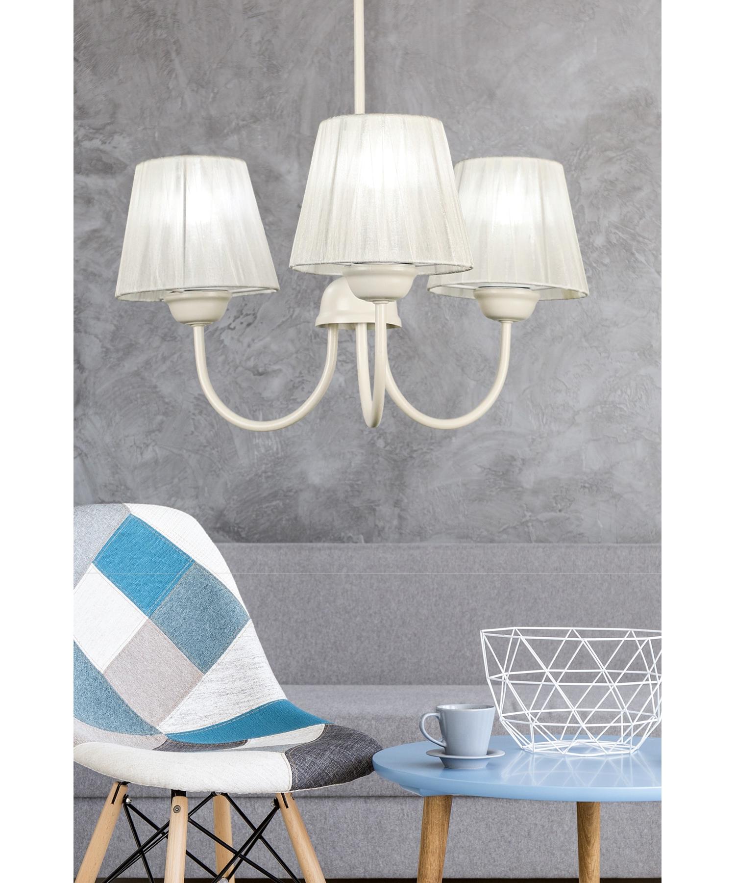 

Ova 3rd Люстра Белая кремовая шляпа