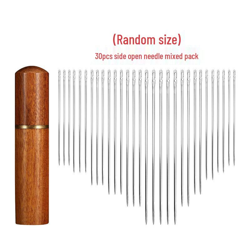 Vintage Style Sewing Needles: Household Steel Needles Set for Clothes, Quilts, Large-Eye & Fine Needles.