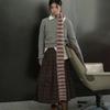 Knit Skinny Scarf For Women Striped Neckerchief Hangbag Handle Wrap for Women Handbag Wrap Handle Belt Choker