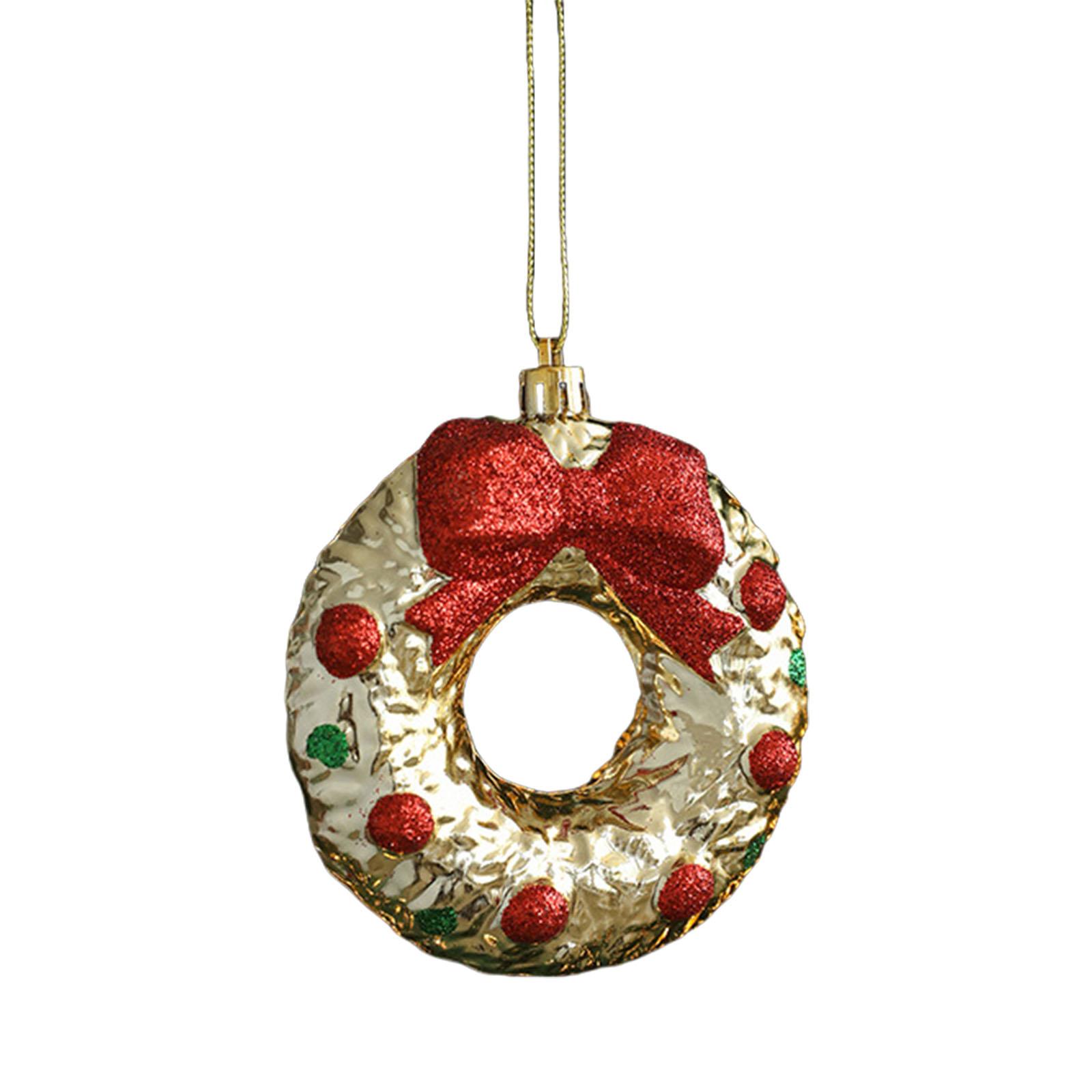 

Украшение для рождественской елки Мерцающее ABS Украшение для подвешивания на елку для двери, каминной полки, венка Зимнее праздничное украшение для вечеринки T3