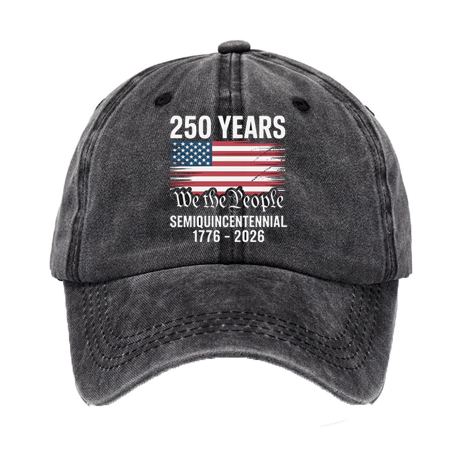 Printed Baseball Cap, Commemorating The 0th Anniversary Of The United States . One Size чёрный