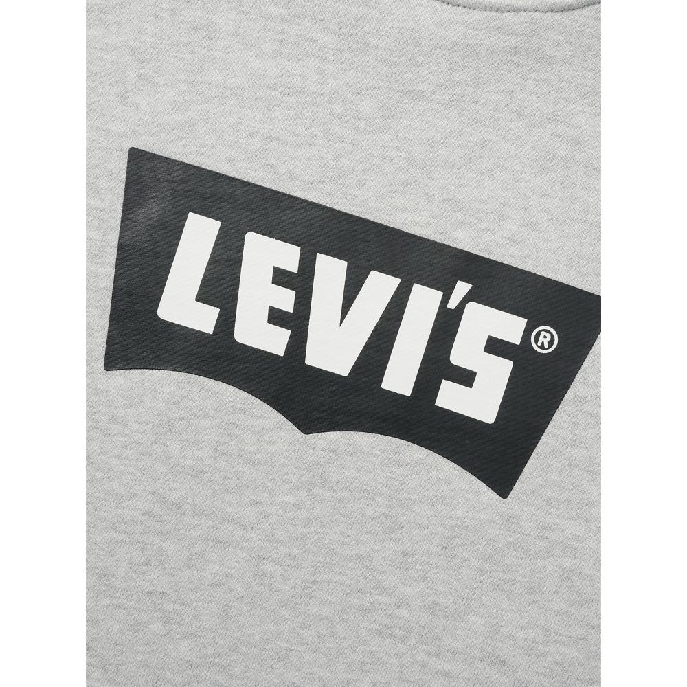 Levis Casual Loose Soft Comfortable Round Neck Long Sleeve Sweatshirt Men Sweatshirt Gray 0018N-0004