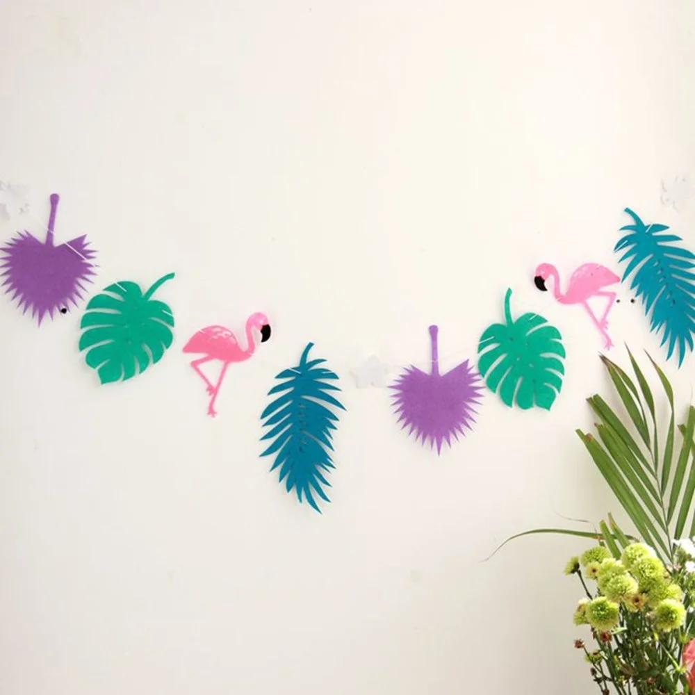 Havajský Tropický Plameňák Ananas Letní Párty Dekorace Banner Girlanda Vlaječky Oslava Narozenin Dekorace
