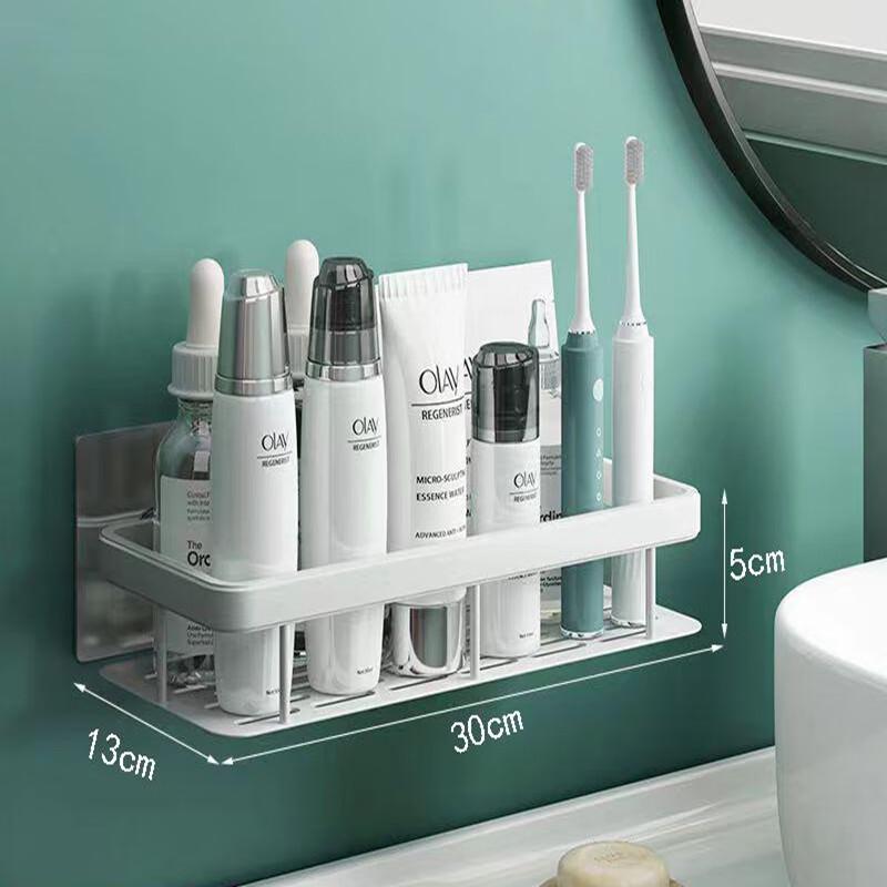 MDNG No-Drill Wall-Mounted Bathroom Storage Shelf