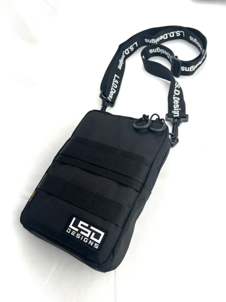 Love Soul Dream Fishing Side Pouch Black #Cordura