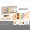 Fish Bone Matching Toy Montessori Color Sorting Educational Game Non-Toxic Fine Motor Skill Toy for Preschool Toddlers