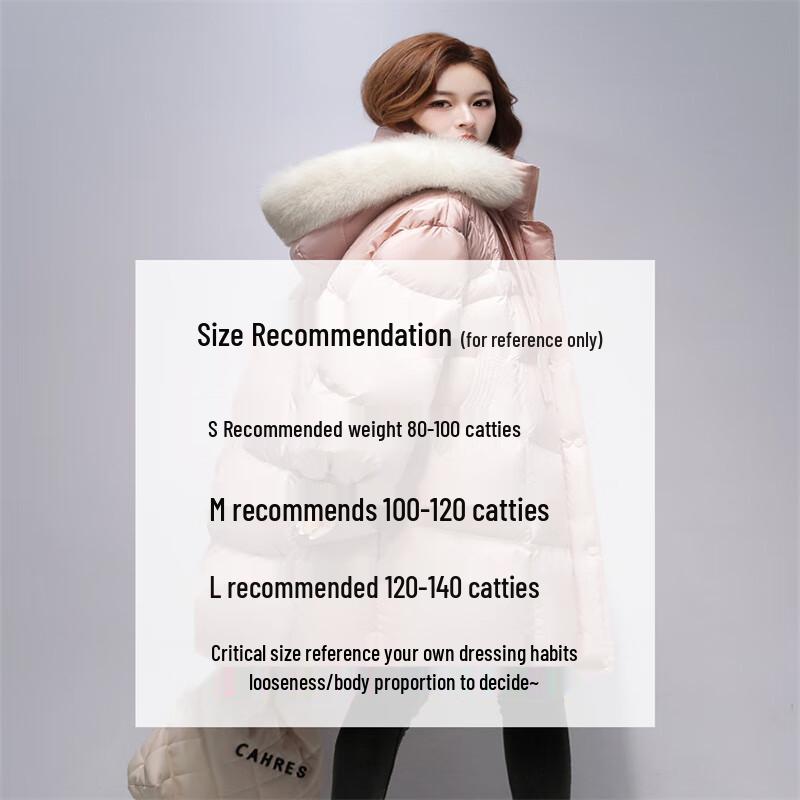 YAYA 2025 Women's Mid-Length Thick Hooded Down Jacket