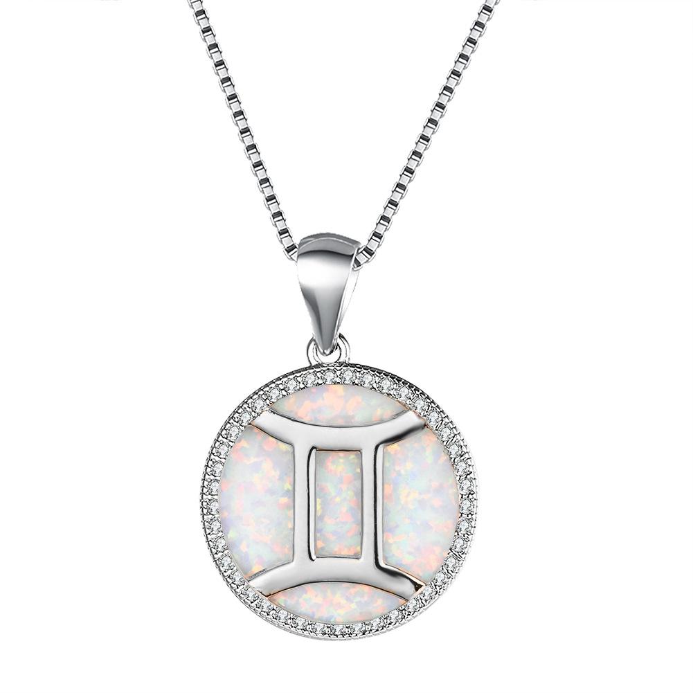 Necklace European and American 12 Constellation Necklace