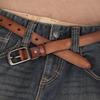 First Layer Cowhide Belt, Genuine Leather, Retro Versatile Tree Paste Leather Pin Buckle, Retro Belt, Young And Middle-Aged Belt Men
