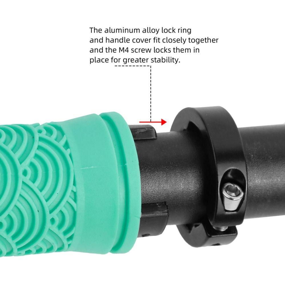 Non-Slip Rubber Bike Handlebar Covers TPE Mountain Bike Grips Mountain Biking