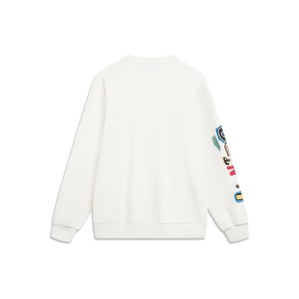 Li Ning Skateboard Sweatshirt Men's Ecru AWDU137-3