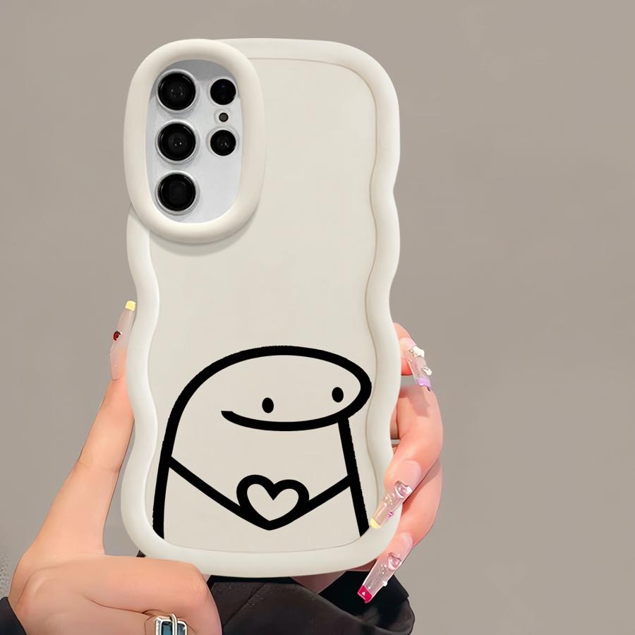 Funny Cartoon Soft Phone Cover Case for Samsung Galaxy S24 S22 Ultra S21 A25 S20 FE A26 S25 S23 Plus A54 A55 A35 A34 A36 A24