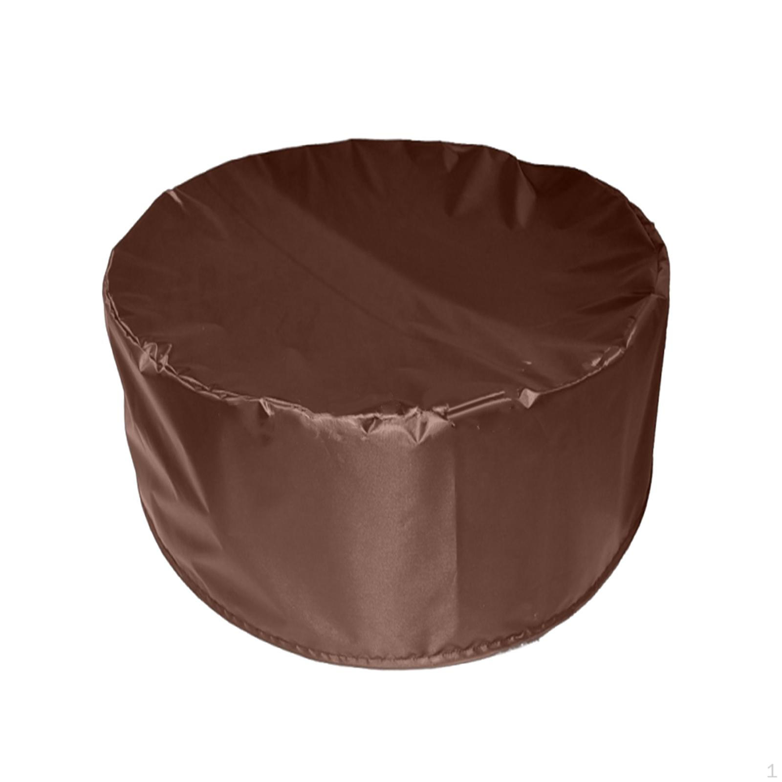 

Круглый тент для бассейна для защиты надземного бассейна и песочницы от пыли и дождя coffee 82x30cm