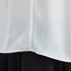 GMXIA Women's Summer White Short Sleeve Shirt Pressure Pleated Vintage Plate Button Chiffon Blouse Top