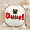 Cool D-Duvel Moortgat Brauerei 2 Kissenbezüge Natürlicher Leinen Doppelseitiger Druck Sofa Heimdekoration Kissenhülle