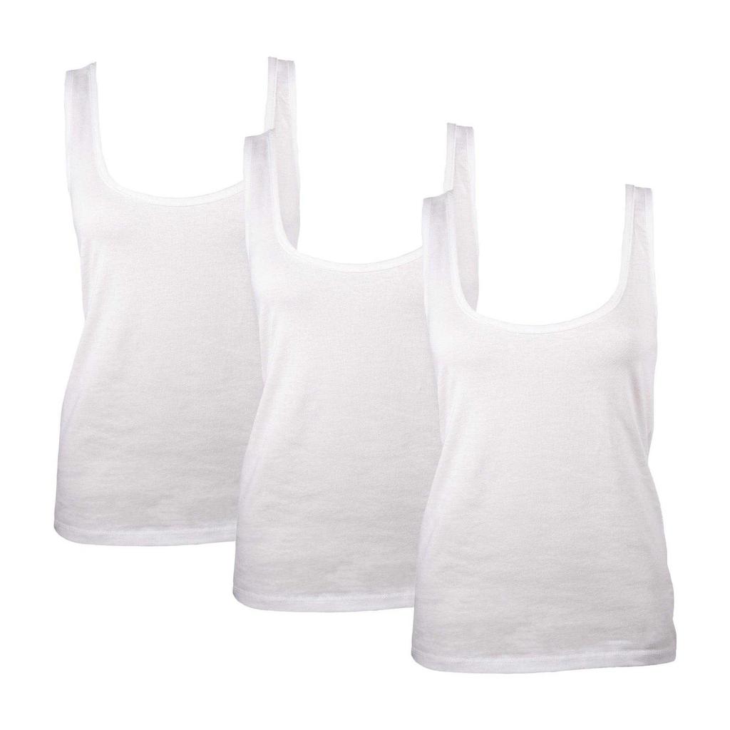 Keanu Womens/Ladies Cotton Blend Vest Top (Pack of 3)