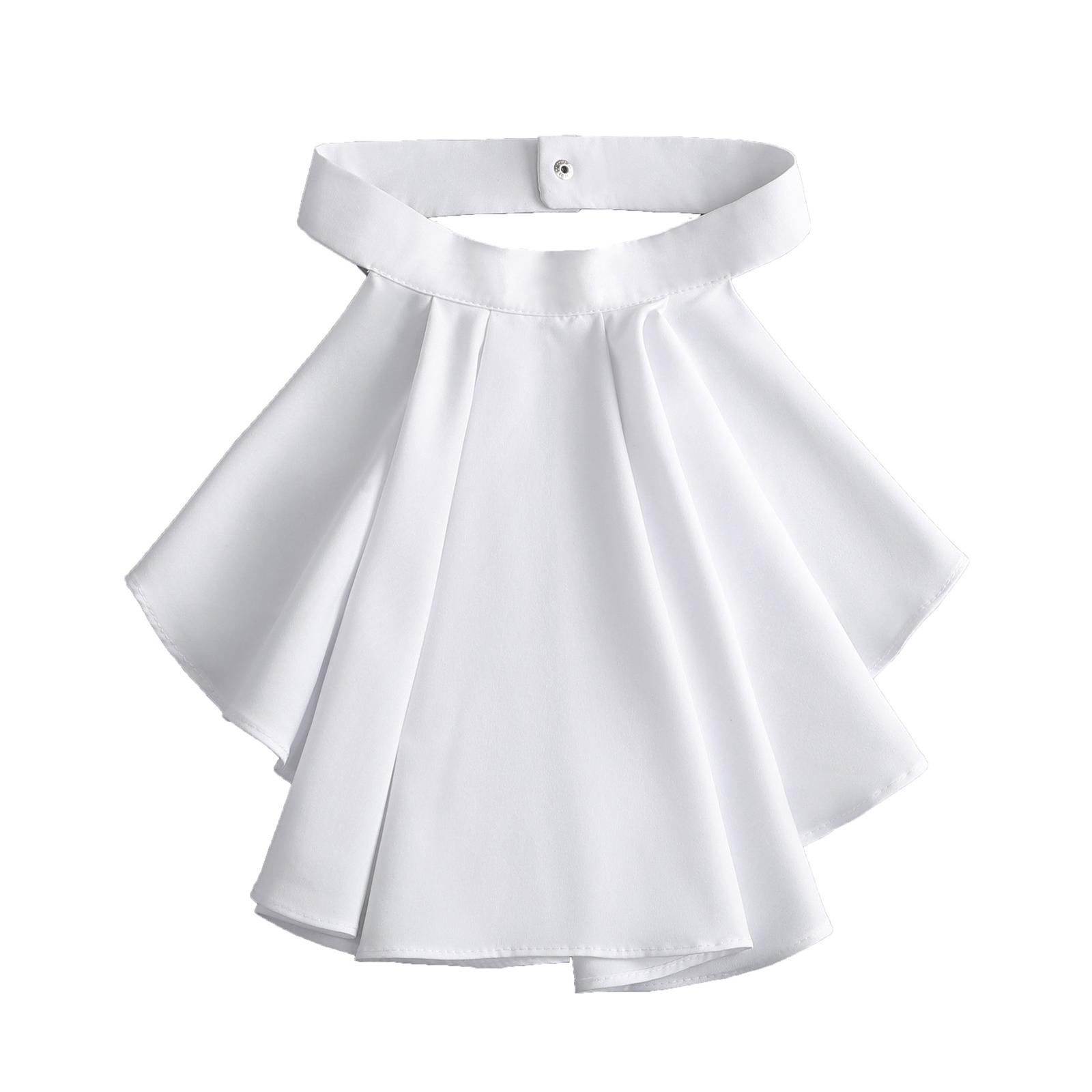 

Королевский съемный оборчатый воротник-жабо, многослойный кружевной воротник для костюма в стиле стимпанк, колониальный костюм для косплея, воротник-стойка 3