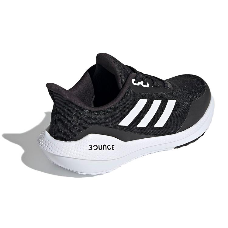 Adidas EQ21 Run Low Top Kids' Running Shoes Black White Teenagers