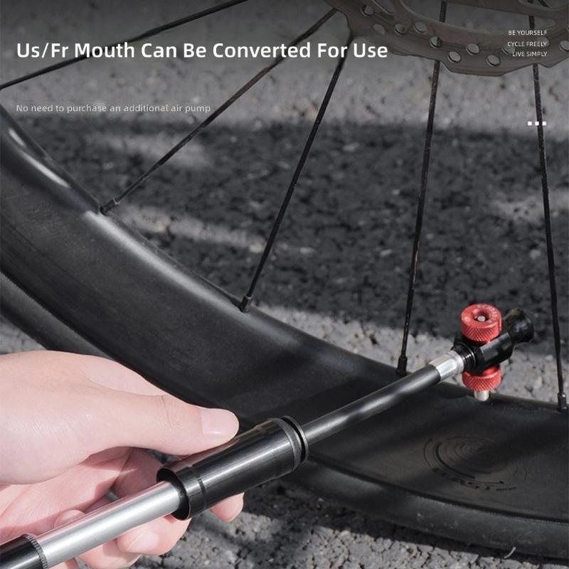 Metal Bike Tire Inflation Tool 130PSI Strong Bicycles Hand Air Pumps Tire Inflator Road Cycling Pump