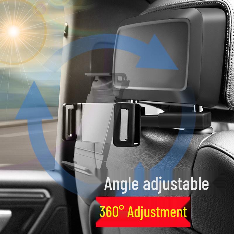 Bolishen Car Rear Seat Headrest Phone Holder - Foldable Clip-on Support