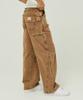 MAGOODGAN Farburn 7541 Carpenter Vintage Clothing Wide Fit Brown Colored Denim Pants