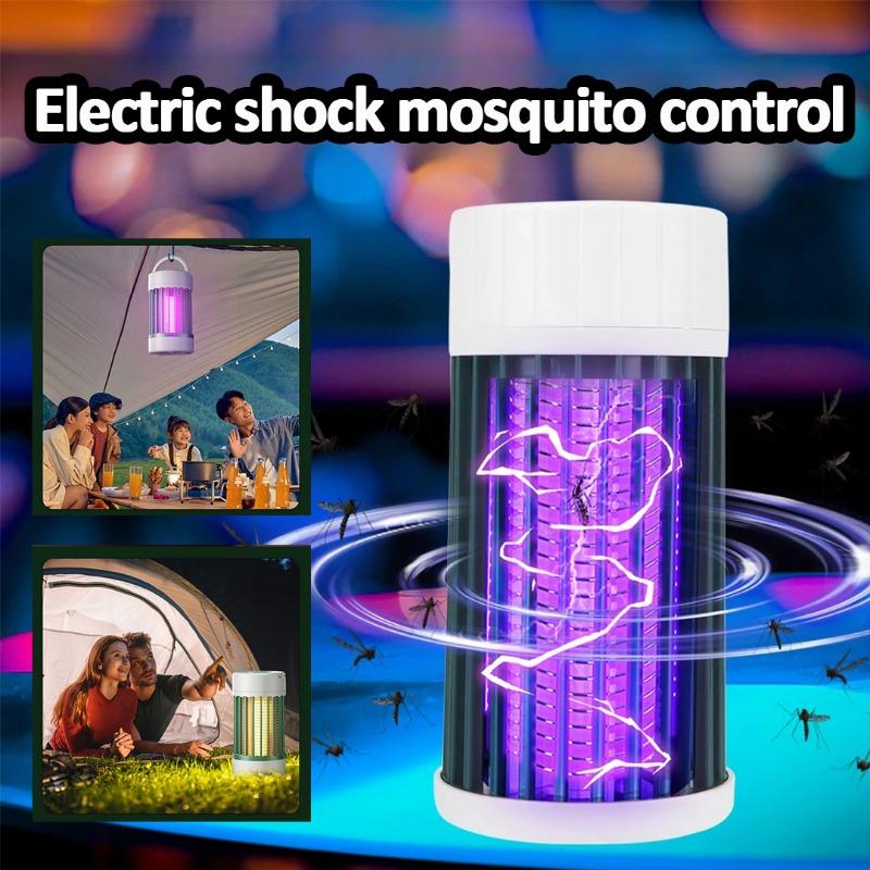

Camping Anti Fly Trap Bug Zapper LED Mute Electronic Insect Killers Rechargeable Indoor Anti Mosquito Repellent Killer Portable USB plug,white,1pc
