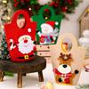 Christmas Handbag Gift Bag Elk Design Christmas Bag Christmas Gift Bags with Handles Holiday Tote Party Favor Bags for Kids