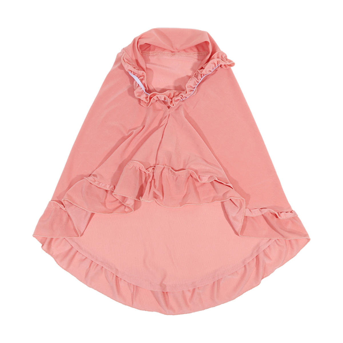 

Красивые однотонные хиджабы с оборками для детей, мусульманские хиджабы для девочек, детские хиджабы, исламский головной платок, мягкий, эластичный, подходит для девочек 2-6 лет, тюрбан бледно-розовый