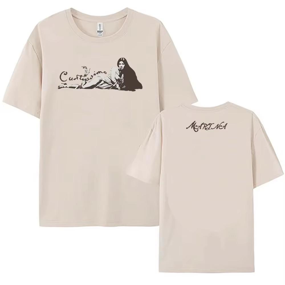 CUNTISSIMO Tee MARINA PRINCESS OF POWER Album 2026 Tshirt Cotton Summer Short Sleeve Tshirts Women Clothing Graphic Print Shirt