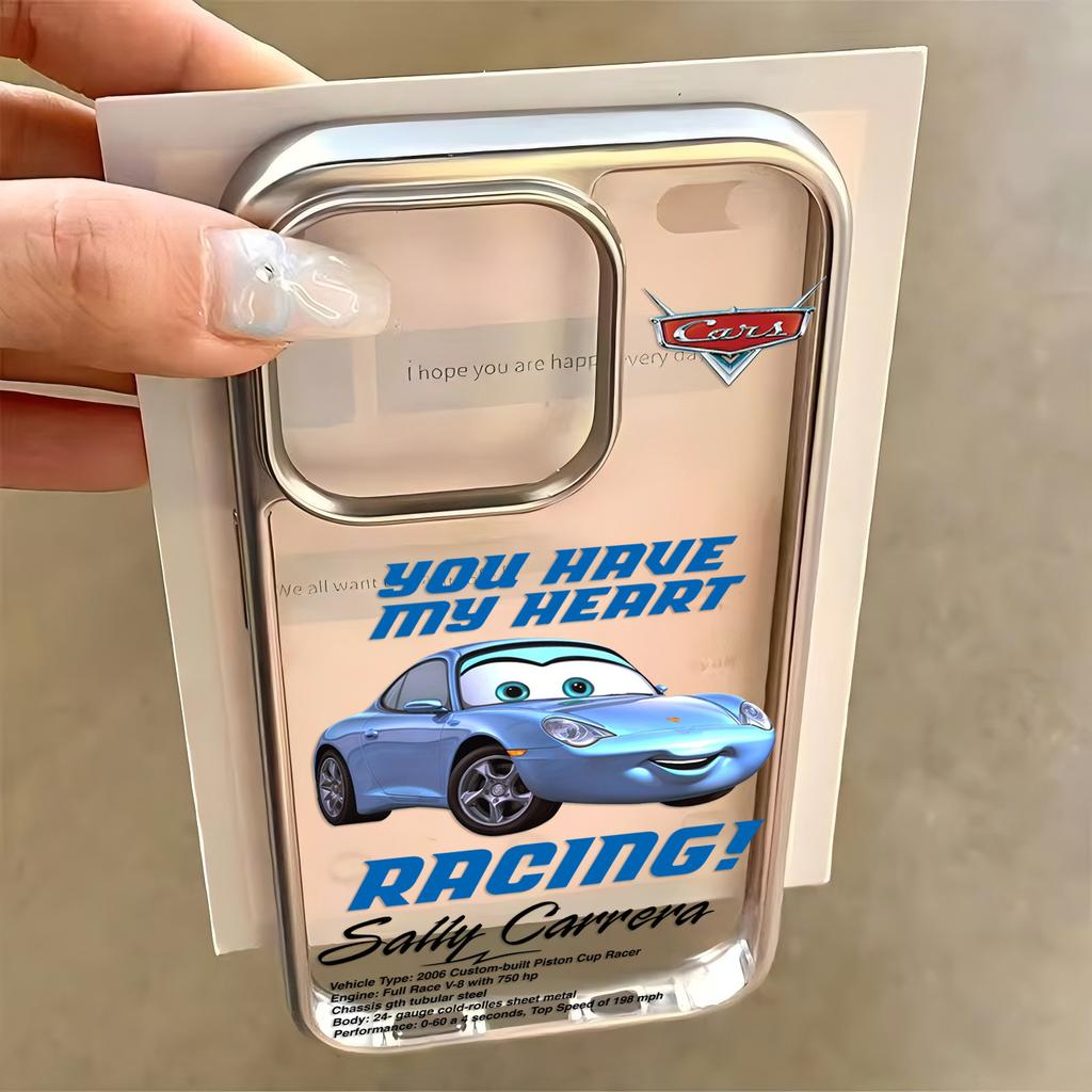 Cars L-Lightning M-McQueen Phone Case for iPhone 17 16e 16 15 14 13 12 11 Pro Max X XR Air Plus Luxury Clear Soft Back Cover