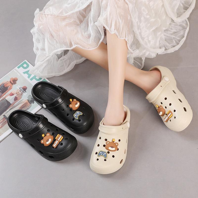 Cute Bear Couple Clogs Home Outdoor Casual Garden Shoes