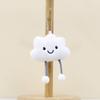 Cute White Cloud Keychain Cartoon Girl Backpack Decorative Pendant Doll Gift