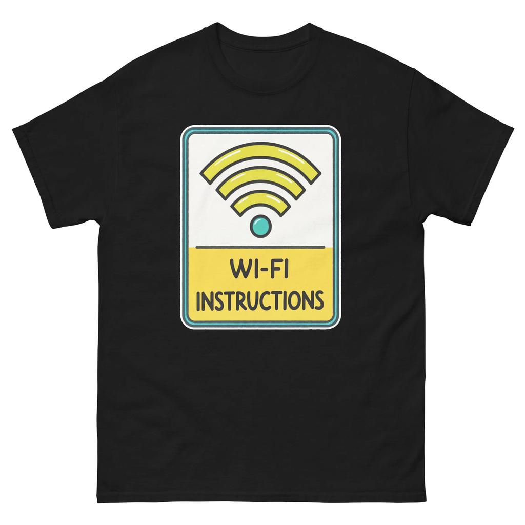 Wifi Instructions Hotel Item Travel Motel T-Shirt