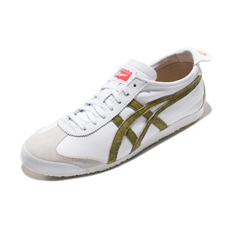 ONITSUKA TIGER Mexico 66 Comfortable Versatile Non-Slip Durable Low-Top Casual Shoes Unisex Sneaker Green White 1183A013-100