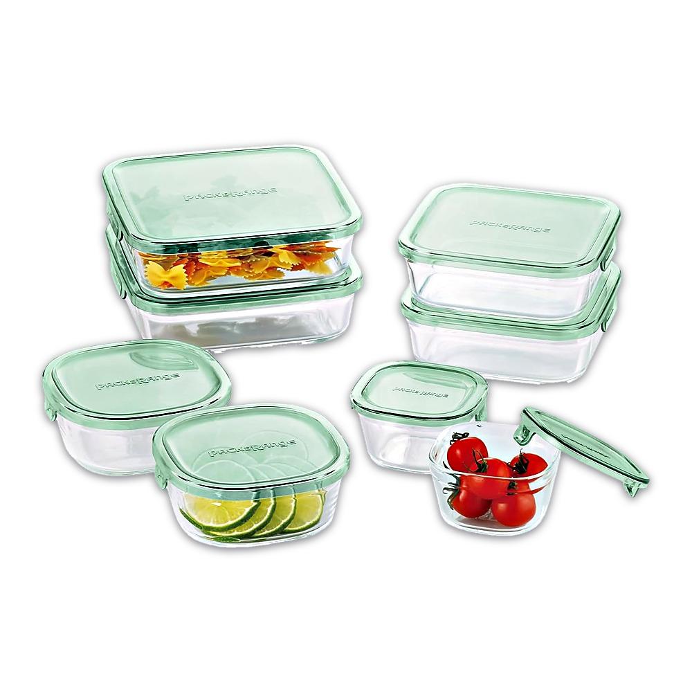iwaki Pack & Range Square Glass Food Storage Containers Heat Resistant Microwave Safe PS-PRN-11W