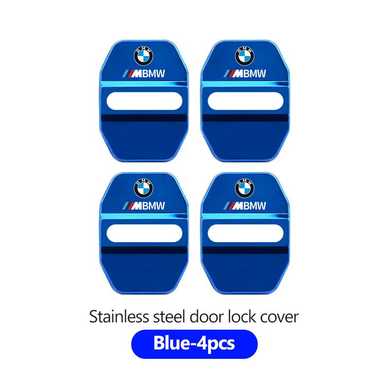 QWSL3 Stainless Car Door Lock Buckle Trim Cover Protector Rust Accessories For BMW M 1 3 4 5 6 7 Series X1 X3 X4 X5 G20 G38 F48 E36