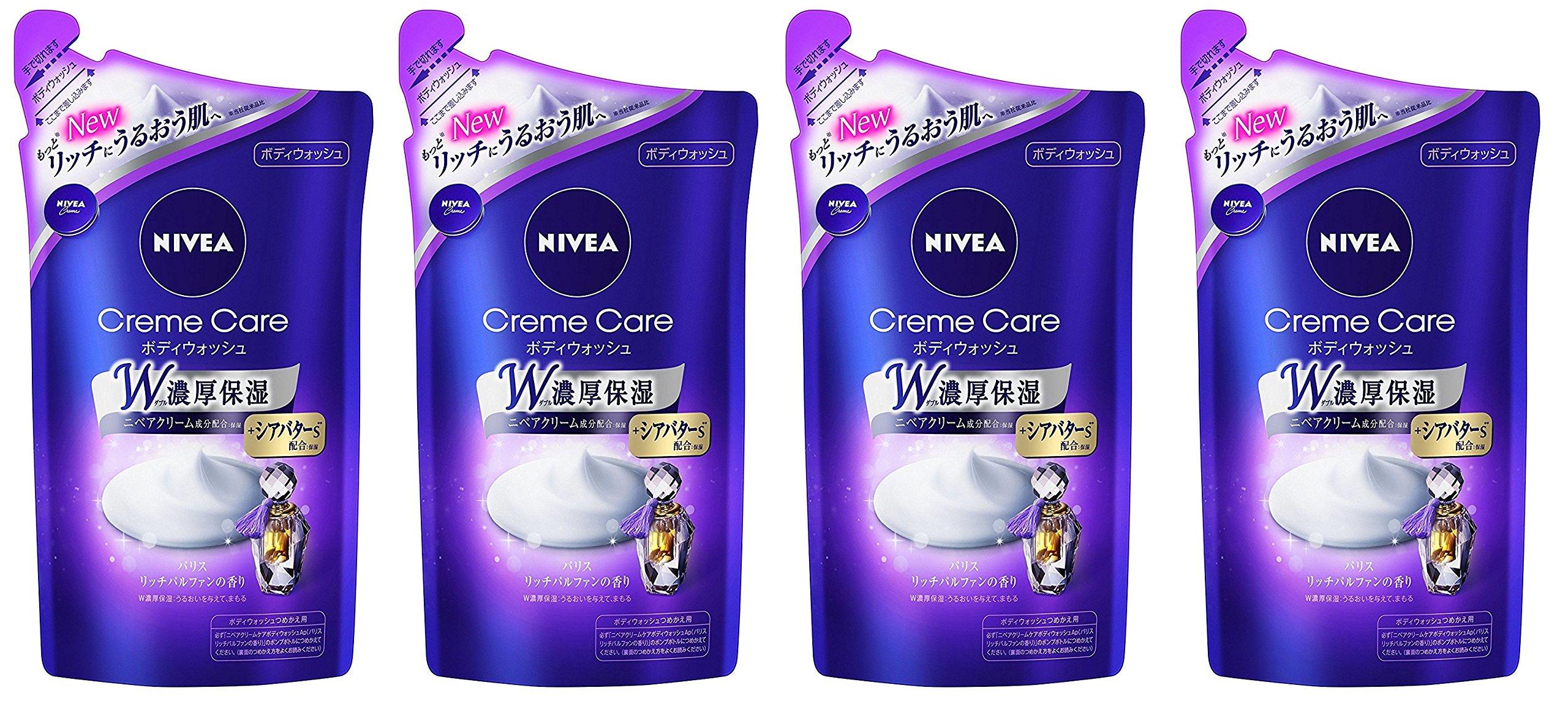 Nivea Cream Care Body Wash Rich Parfum Refill 360 мл x 4 [Набор 4]