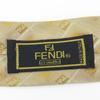 Used FENDI Tie Gloss Silk Gold Series Zucca Pattern