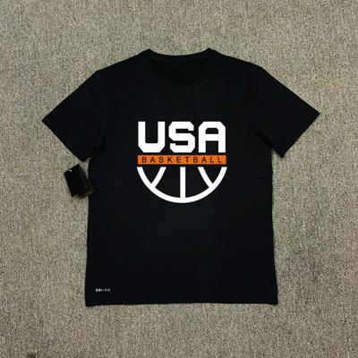 2025 Nowa Koszulka Dream Team USA Trening Koszykówki Narodowej Szybkoschnąca Krótki Rękaw Rozgrzewka Rzutowa Streetwear Moda Top