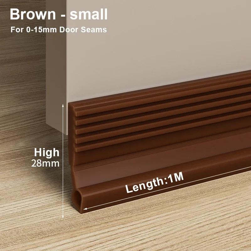 

New Door Bottom Sealing Strip 1M Windproof Dust Stopper Guard Rain Weatherstrip Noise Reduction Insulator Sealer Home Hardware 1M