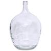 Large Transparent Japanese Andromeda Glass Vase - Thin-Neck, Big-Belly Design for Living Room Decor