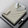 High End Quality Men'S Fake Two-Piece Solid Color Simple Comfortable Lapel T-Shirt Autumn New Versatile Casual Fashion Menswear