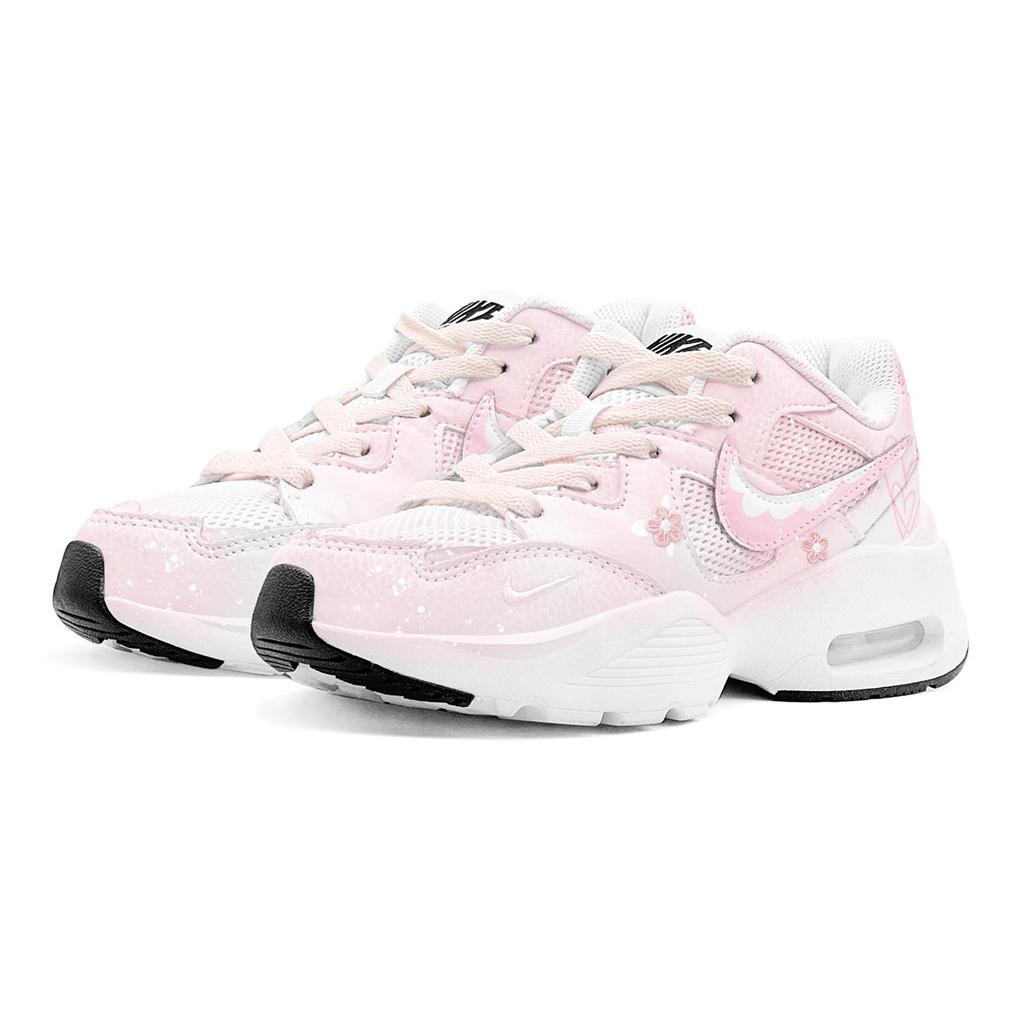 Nike Air Max Fusion Abrasion Resistant Breathable Low top Running Shoes Women's Pink White CJ1671-100(TeamS3-S-BOX)