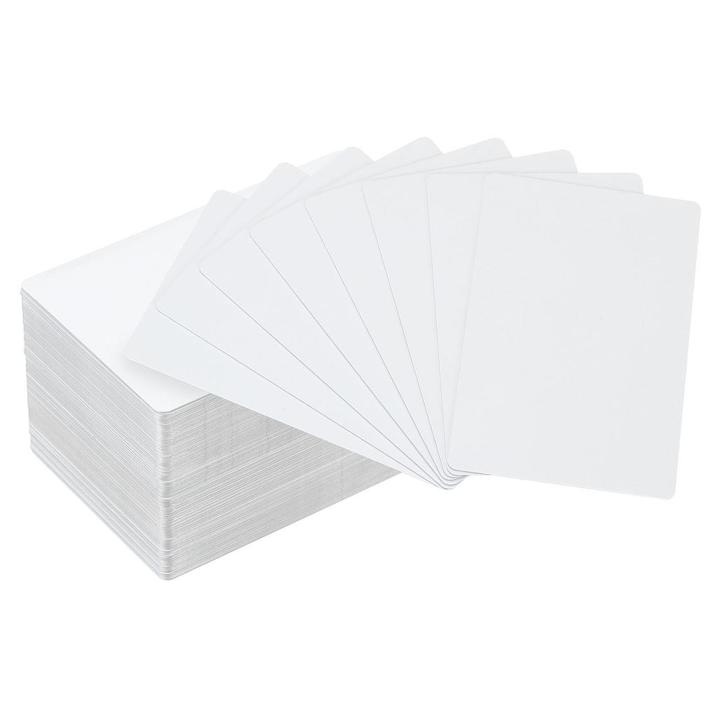 Sublimation Metal Business Cards Blank 0.21/0.22/0.45mm Thickness Aluminum Printable Name Card for Custom DIY Print White/Silver