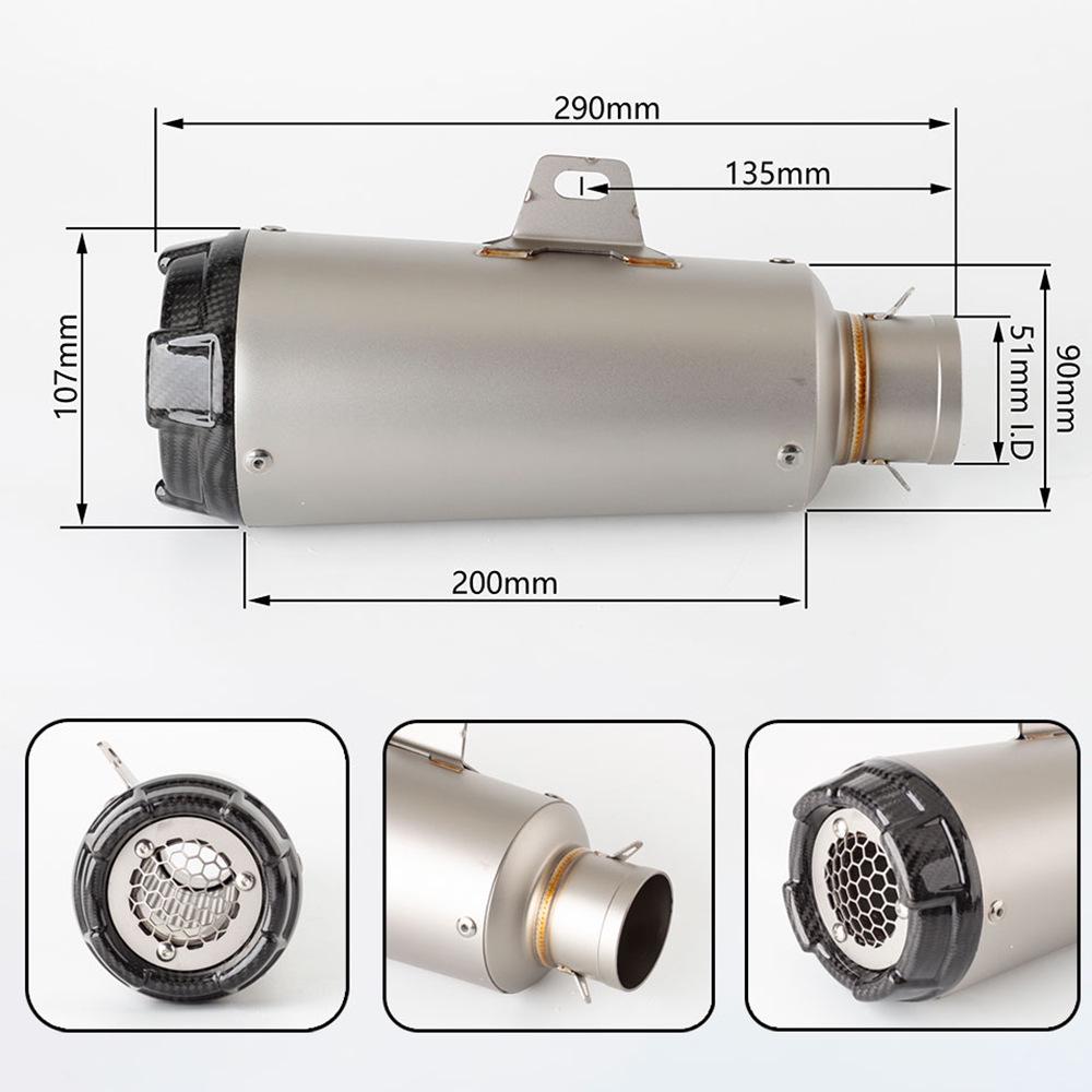 Scarico Compatibile per Motociclette CFMOTO 675/450, KEEWAY 450RR, WUXI RR660SS1000RR