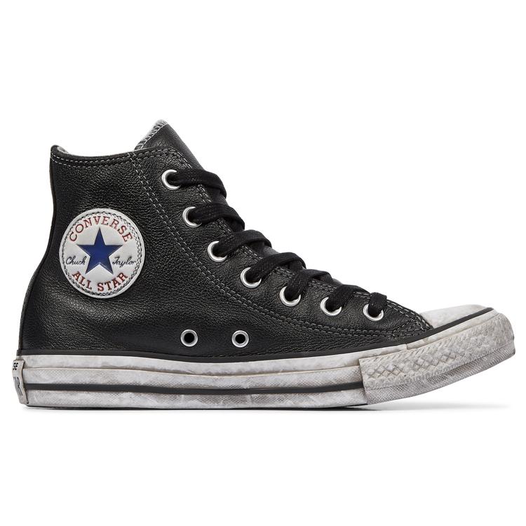 Converse Chuck Taylor All Star Pelle Vintage 'Nero Bianco' 158575C